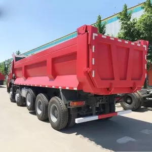 Heavy-duty 3-axle 50-ton U-shaped semi-trailer, dump truck, rear-tipping dump trailer