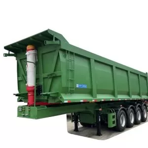 High-Quality 4-Axle U-Shaped Dump Semi-Trailer 60-ton, 70-ton, 80-ton Sand and Gravel Dump Trucks for Sale