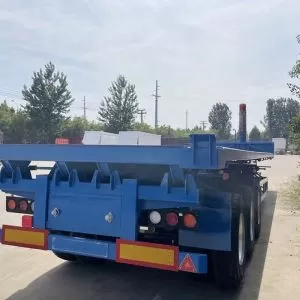 3-Axle Rear Dump Truck 20ft 40ft 30T 40t Container Trailer End Dump Semi-trai