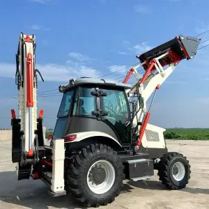 Multifunctional front-end loader backhoe combination, durable backhoe wheel loader