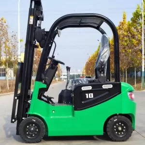 رافعة شوكية كهربائية صغيرة تلسكوبية محمولة جديدة تعمل بالبطارية للاستخدام الخارجي، سعة 1 طن