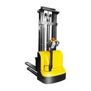 Semi-electric stacker, pallet stacker, electric walking stacker, forklift