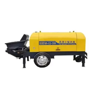10-12 cubic meter electric small trailer concrete pump, mini concrete pump for sale.