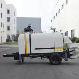 Hot-selling mini concrete pump, electric concrete pump with remote control and automatic lifting function for sale.