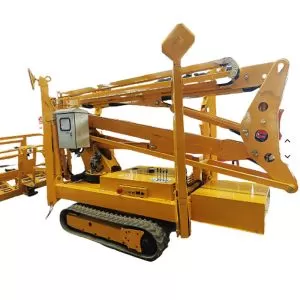 CE and ISO certified 10-20m 200kg telescopic articulated mini crawler crane
