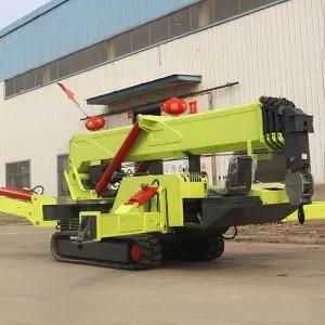 8-ton mini spider crawler crane mobile construction equipment with engine and gearbox core components.