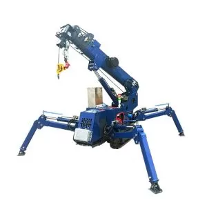 Construction spider cranes, supplied by a popular construction company with core engine components.