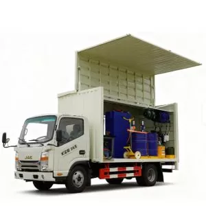 JAC diesel repair vehicle, front-mounted and rear-mounted multi-functional emergency repair vehicle