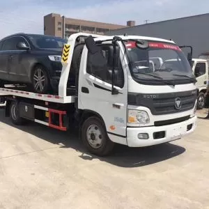 جرار فوتون 4 طن و5 طن، منصة هبوط كاملة، مركبة نقل سيارات بزاوية منخفضة، خدمة المساعدة على الطريق